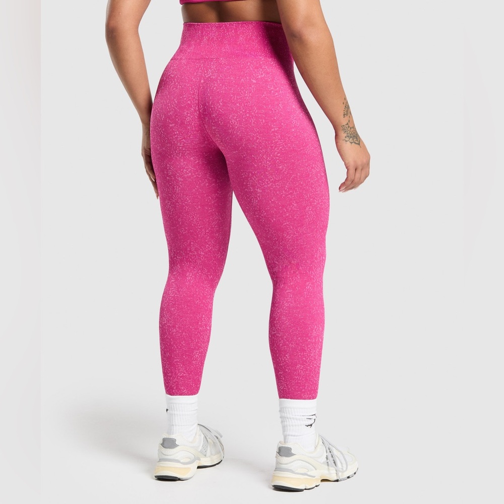 ADAPT Fleck Seamless Leggings in Winning Pink/Sour Pink size M - Picture 3 of 8